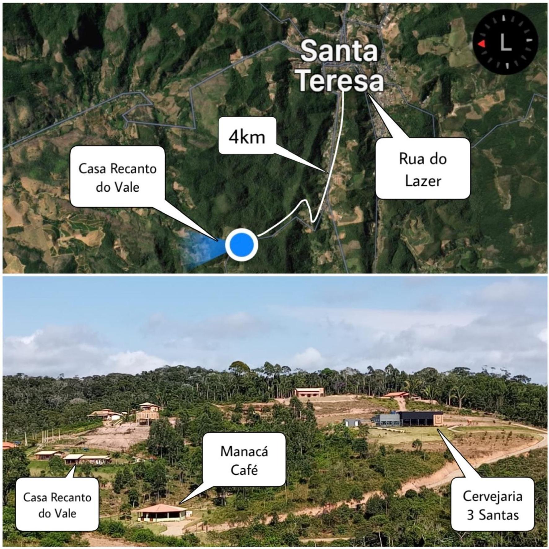 Casa De Campo No Caravaggio Ao Lado Da Cervejaria Tres Santas Santa Teresa  Εξωτερικό φωτογραφία